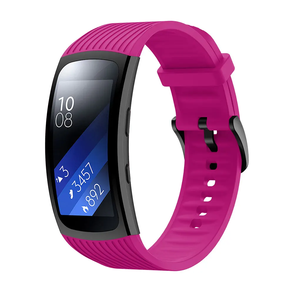 Ремешок для samsung Galaxy gear Fit2 color браслет цветной браслет спортивный Замена умный ремешок для часов силиконовые часы Новинка 2018