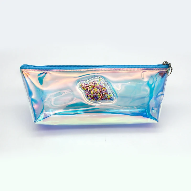 Лазерная косметичка с буквенным принтом, голографическая ПВХ сумка для мужчин и женщин, водонепроницаемая сумка для хранения, органайзер, косметички, красивые сумки