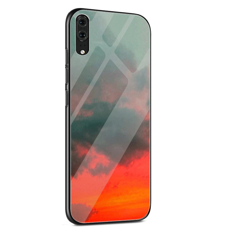 Стеклянный чехол для huawei P30 P20 P10 Y9 Y6 mate 20 Pro Lite P Smart Honor 7A 8X9 10 - Цвет: G2