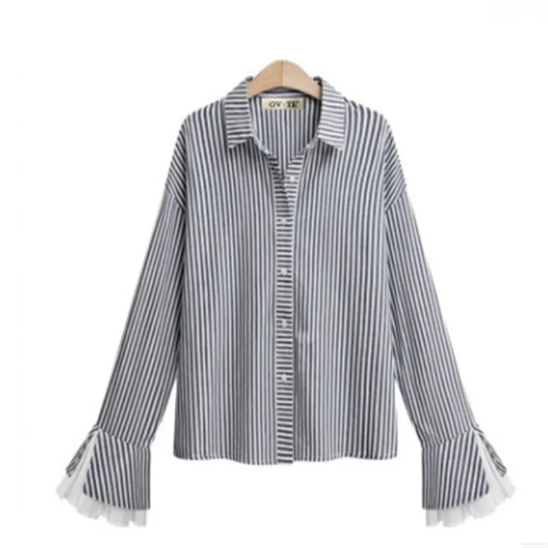 Blouse Women 2020 Autumn Casual Long Sleeve Stripe Shirt Plus Size S-3XL Women Clothing Blusas Chemisier Femme ??????? ???????