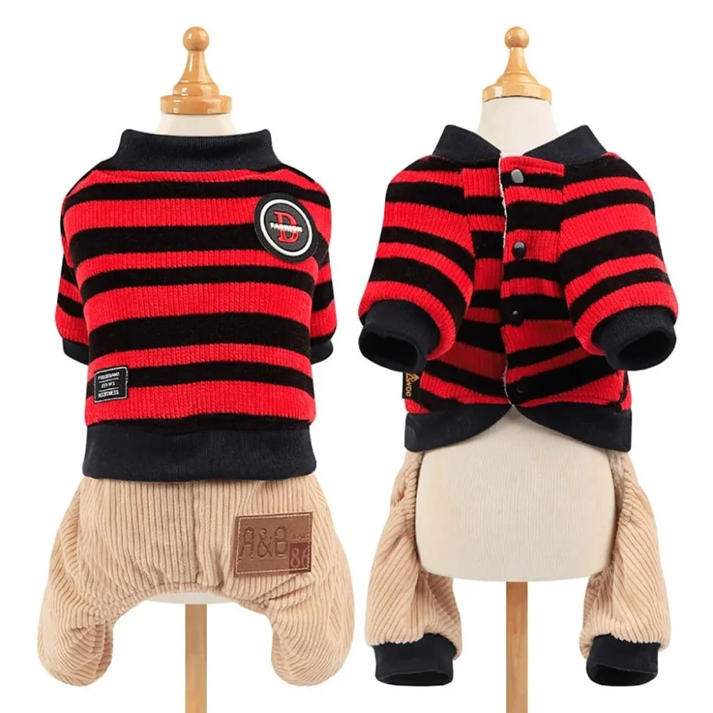 Chihuahua clothes thick double-layer cotton trousers pet clothes dog clothes for dog winter clothing warm cloth manteau 20O18