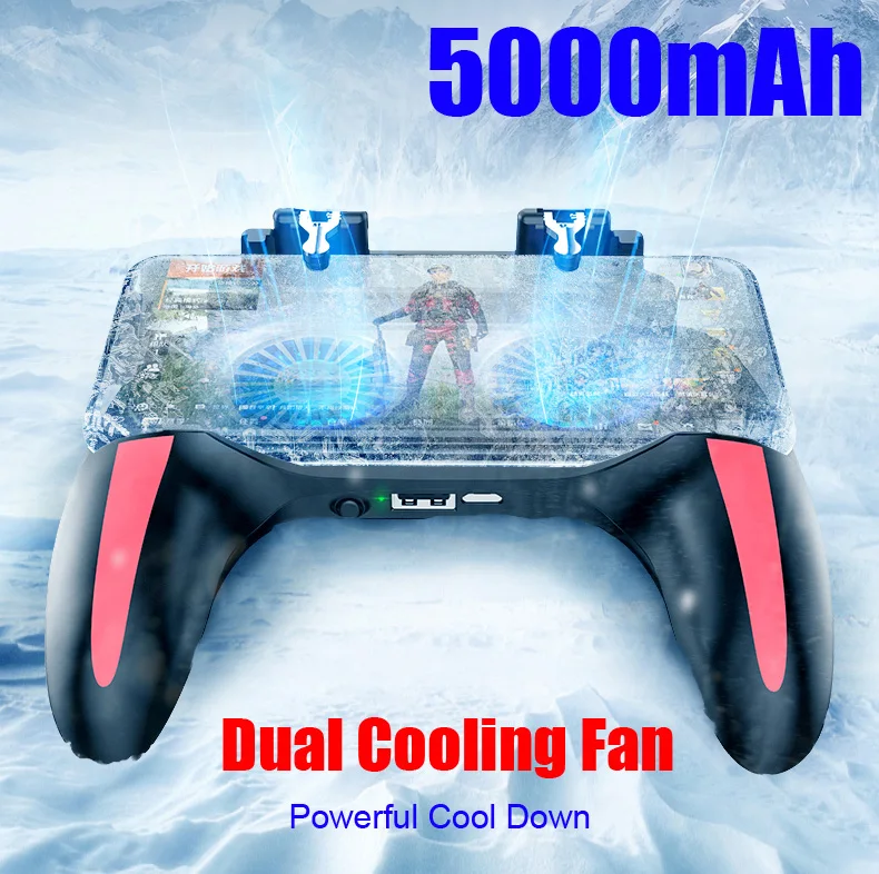 Winex Pubg контроллер мобильный геймпад Android шесть пальцев l1 r1 шутер триггер пожарная кнопка для Xiaomi Iphone