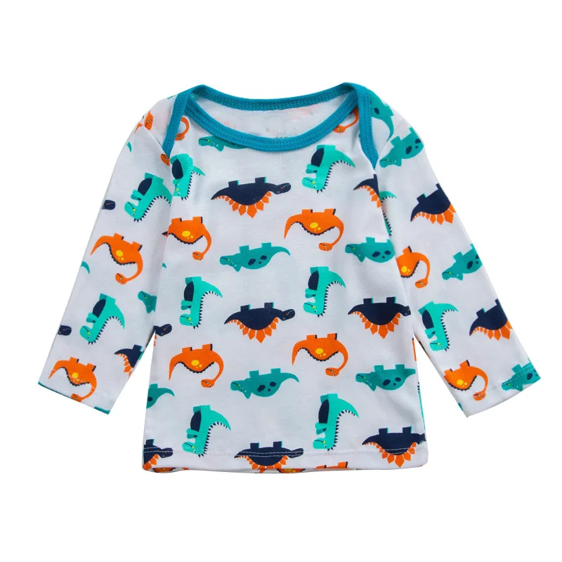 Carter/Детская футболка с воротником-конвертом; футболка с длинными рукавами; универсальная рубашка для младенцев; детская одежда; осенняя одежда для малышей