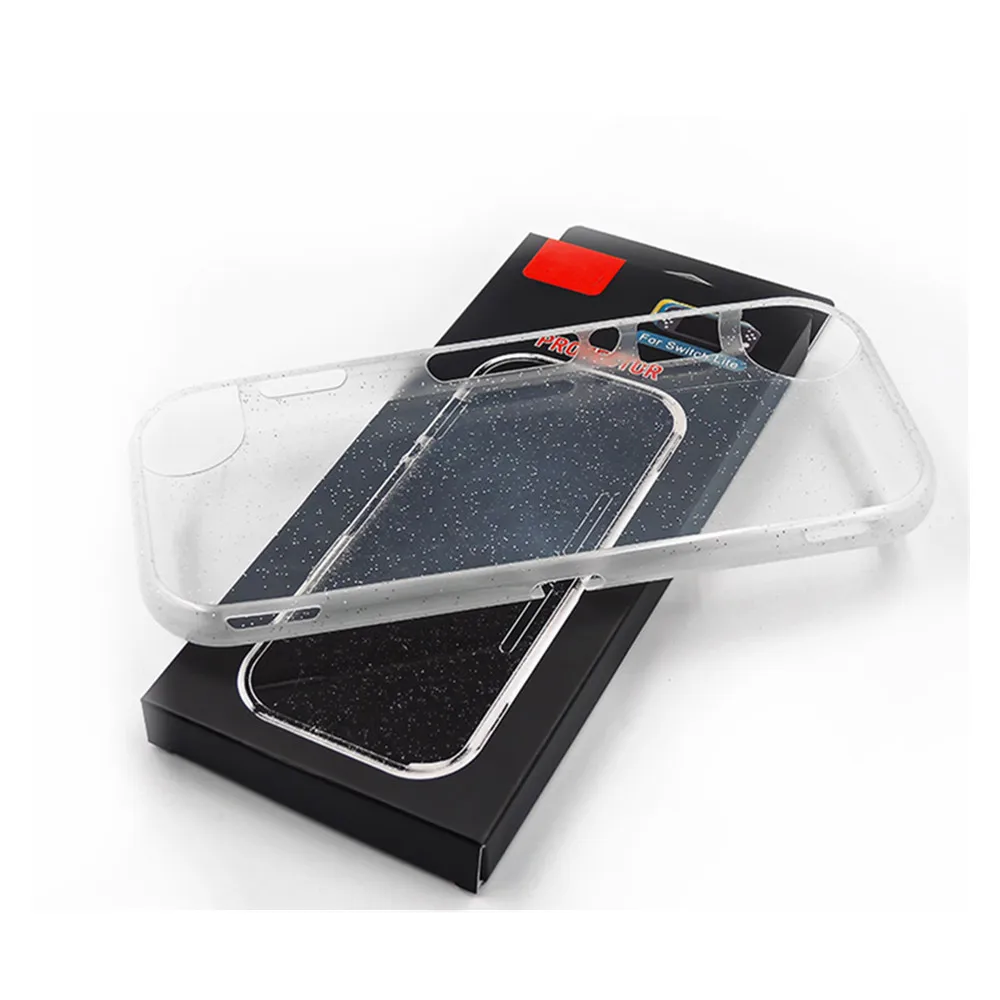

120pcs Glitter Transparent Crystal Anti-Cratch Protective Cover Case for Nintend Switch Lite Console