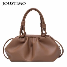 Большие вместительные женские сумки, новинка, облачный узор, кожа, пельмень, сумки, повседневные сумки с верхней ручкой, женские сумки через плечо, сумка через плечо