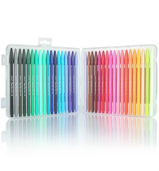 

36 Colors Fine Line 0.4mm Office Sign Pens Felt Tip Water Based Ink for Office Sign Pen Student Painting Adult Coloring Books