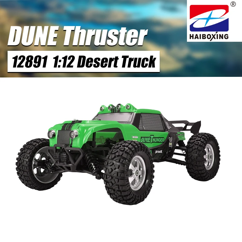 Зеленый HBX 12891 DUNE Thruster 1:12 2,4G 4WD Drift пустынный грузовик внедорожник 35 км/ч высокая скорость гоночный альпинист RC автомобиль игрушка для детей - Цвет: Зеленый