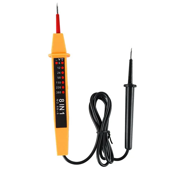 

8 In 1 6-380V Voltage Tester Pen Polarity Current Tester Voltage AC/DC Tool WWO66