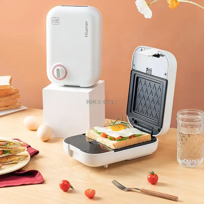 600W Electric Sandwich Maker Timed Toaster Baking Multifunctional Breakfast Machine takoyaki Pancake Household Sandwichera 220V