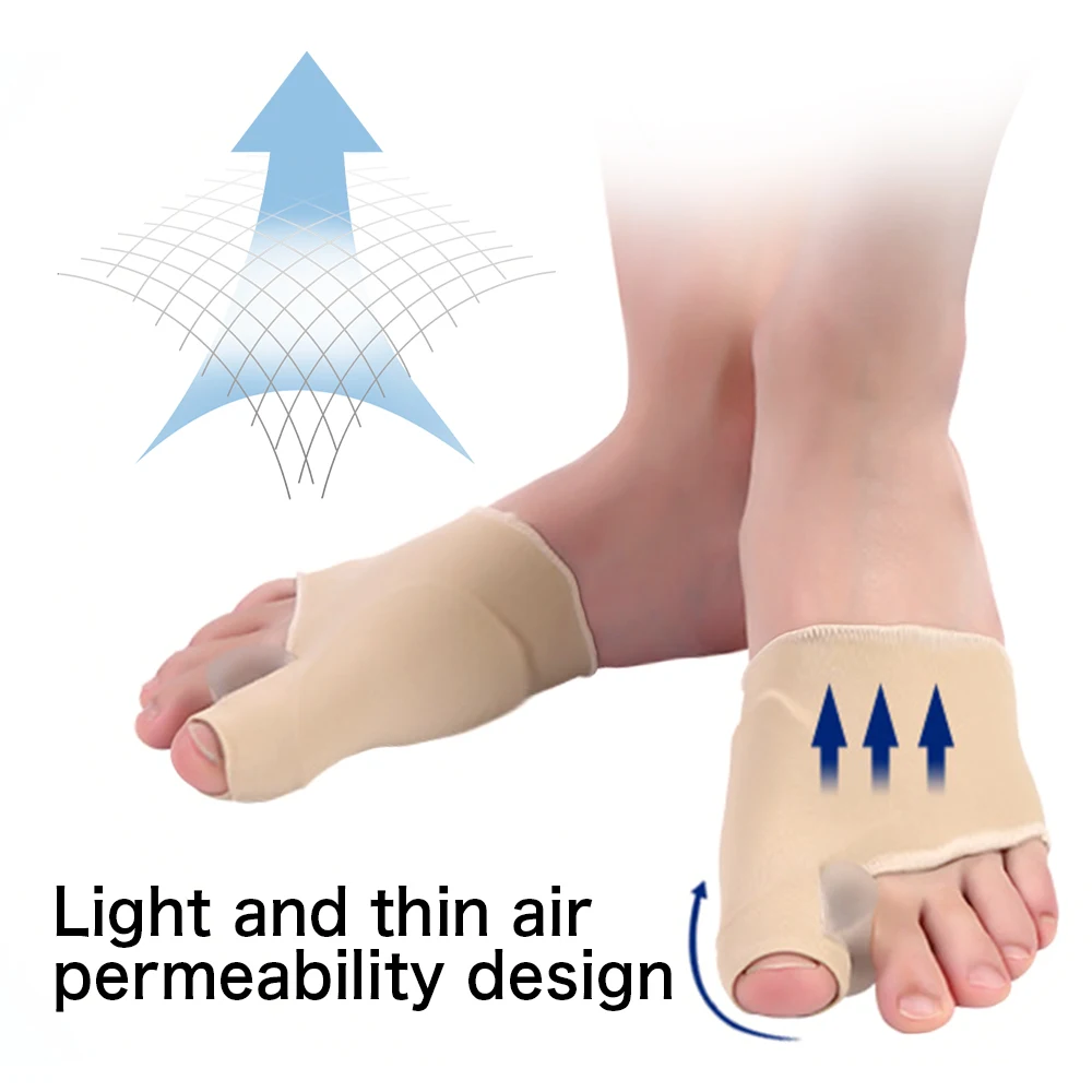 2 шт разделитель пальцев ног вальгусная деформация буйон корректор ортопедический ноги кость большой палец гель буйон регулятор Корректор ног выпрямитель