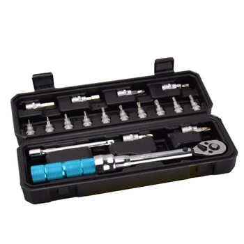 

1/4 Inch 2-20Nm Adjustable Torque Wrench Bicycle Repair Tools Kit Set Tool Bike Repair Spanner Hand Tool Set