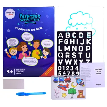 

Luminous Drawing Board Kids Graffiti Doodle Pad Tablet with Fluorescent Pen