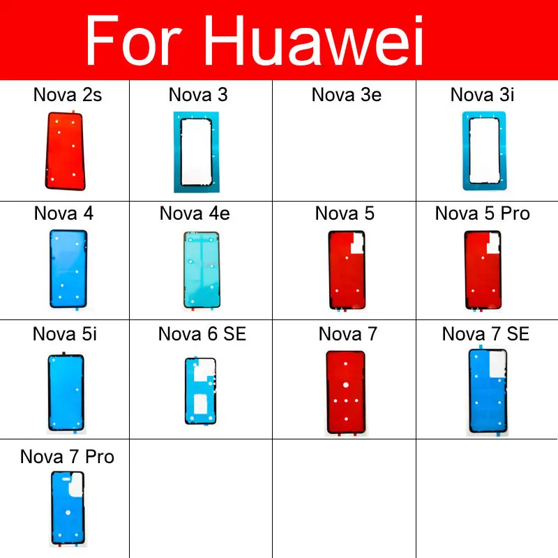 Back Battery Housing Cover Sticker Adhesive Glue Tape For Huawei Nova 2S 3 3E 3i 4 4E 5 5i 6 7 Pro SE Replacement Parts | Мобильные