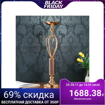 

Metal candlestick for 1 candle "Mocha" bud 59x16x16 cm 4635150