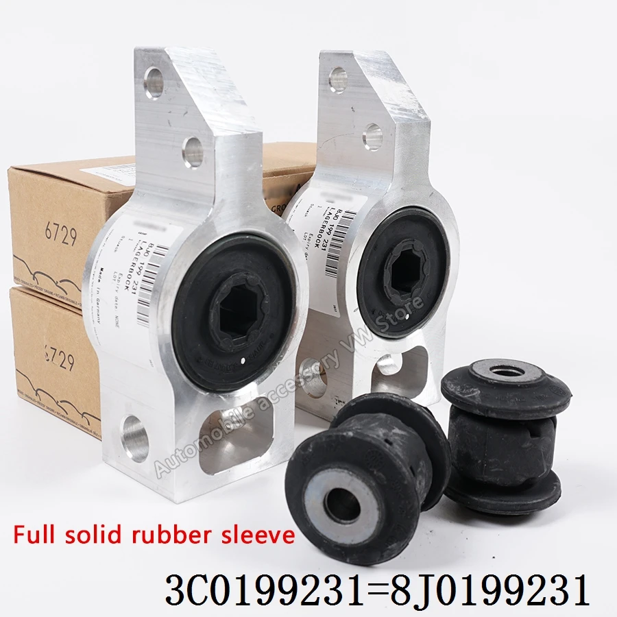 3C0199231E Front Control Arms Bushing Lower Bracket Rubber Suspension For VW Passat B6 B7 Tiguan CC TT/TTS Coupe Sharan control arm bushings kit control arm auto spare parts tools