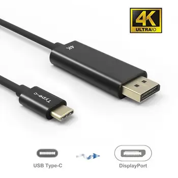 

Cable Type c to DP displayport 4k 60HZ USB C to DP Adapter for HDTV projector Macbook Google Chromebook Pixel Dell XPS 13 15