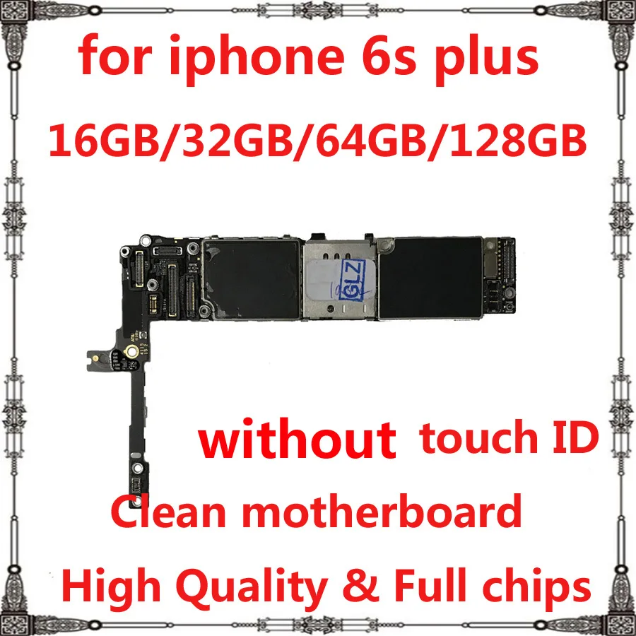 

Original Clean icloud logic board for iphone 6s plus 16GB 32GB 64GB 128GB without fingerprint for iphone 6splus Motherboard