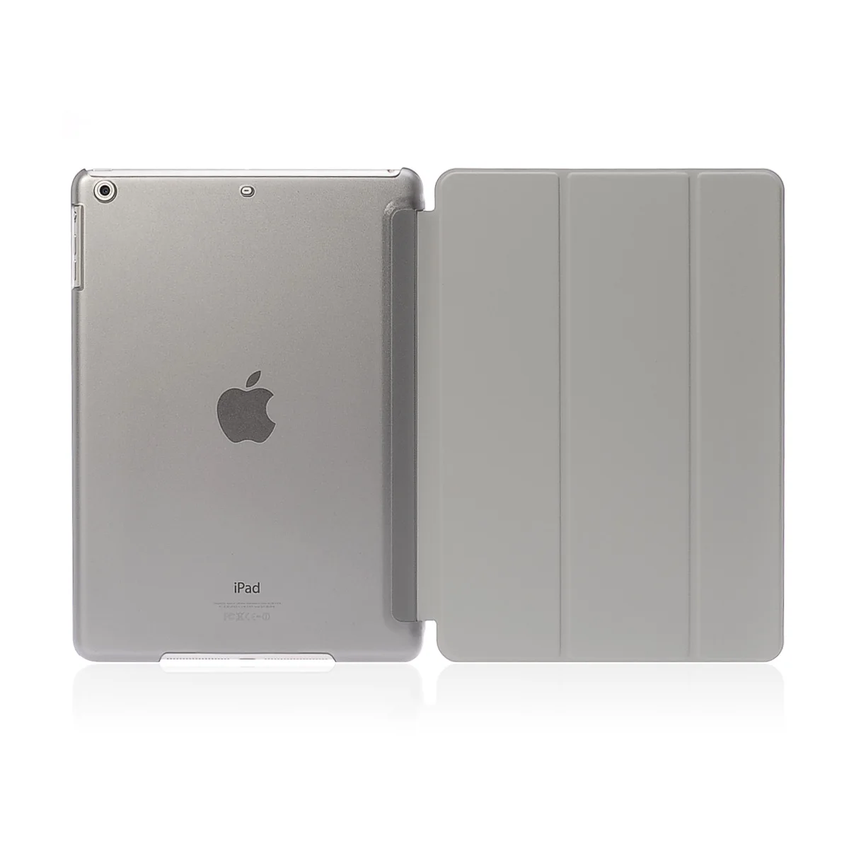 Умный кожаный чехол-подставка для планшета Apple Ipad Air 9,7 дюймов PU Wake для I Pad 5 Air1 Sleepcover Ipadstand кожаный чехол - Цвет: Серый