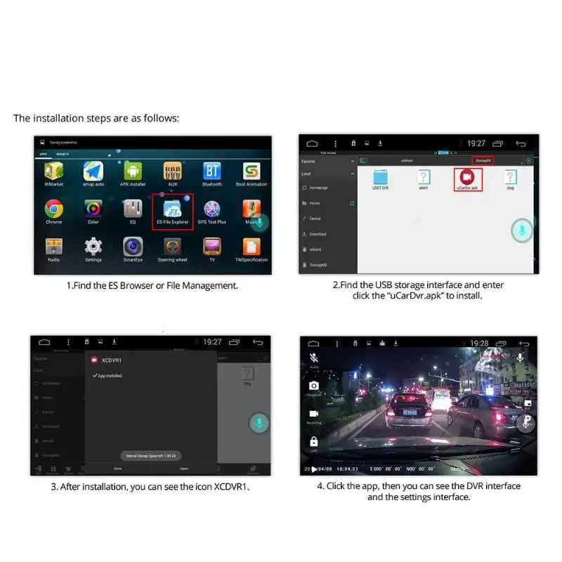 Phisung 70 1080P HD Автомобильный видеорегистратор камера Android USB Автомобильный цифровой видеорегистратор видеокамера скрытое ночное видение видеорегистратор широкий угол