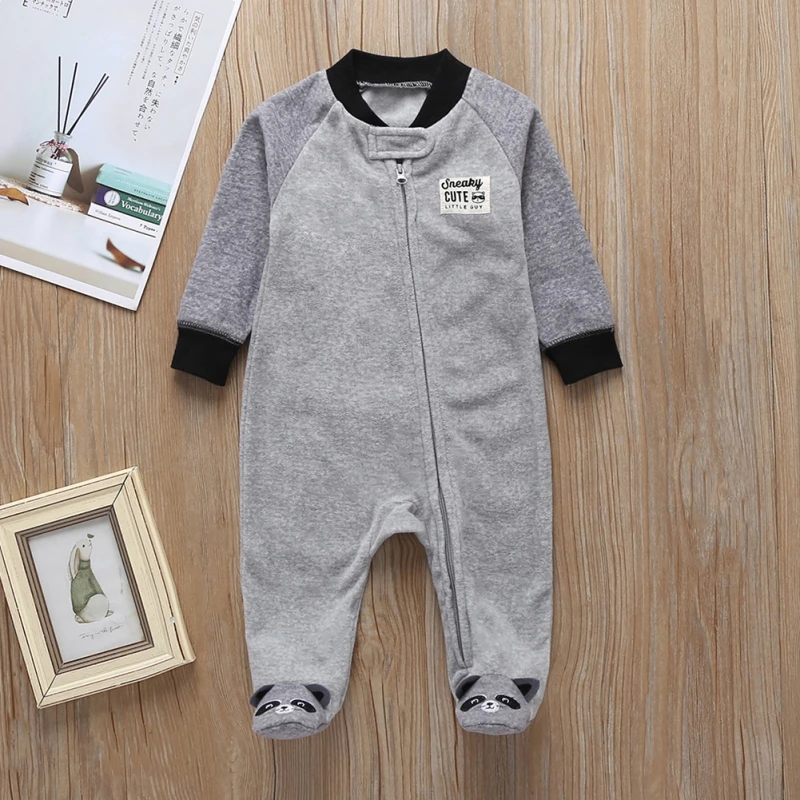 

Baby Boys Girls Long Sleeve Cotton Cute Cartoon Outfits Jumpsuit 0-12 Months Baby Spring Autumn Newborn Baby Romper F
