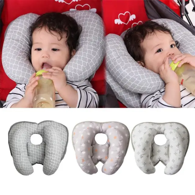 Baby Neck Pillow Baby Head Pillow Apple Shape Baby Stroller Car Seat Suitable For Bedding Soft Neckrest Cushion Protection Pad 2