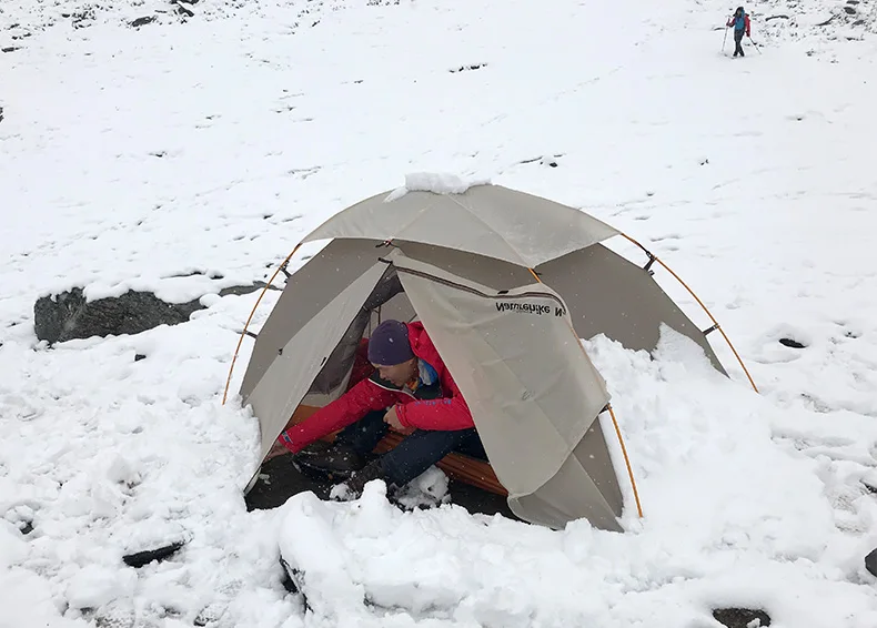 Naturehike 2 человек открытый тент с бесплатным ковриком Сверхлегкий двухслойный Водонепроницаемый X Крест структура для пешего туризма кемпинга