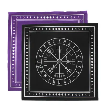 

50*50cm Non-woven Tarot Tablecloth Rune Divination Altar Patch Tarot Table Cover
