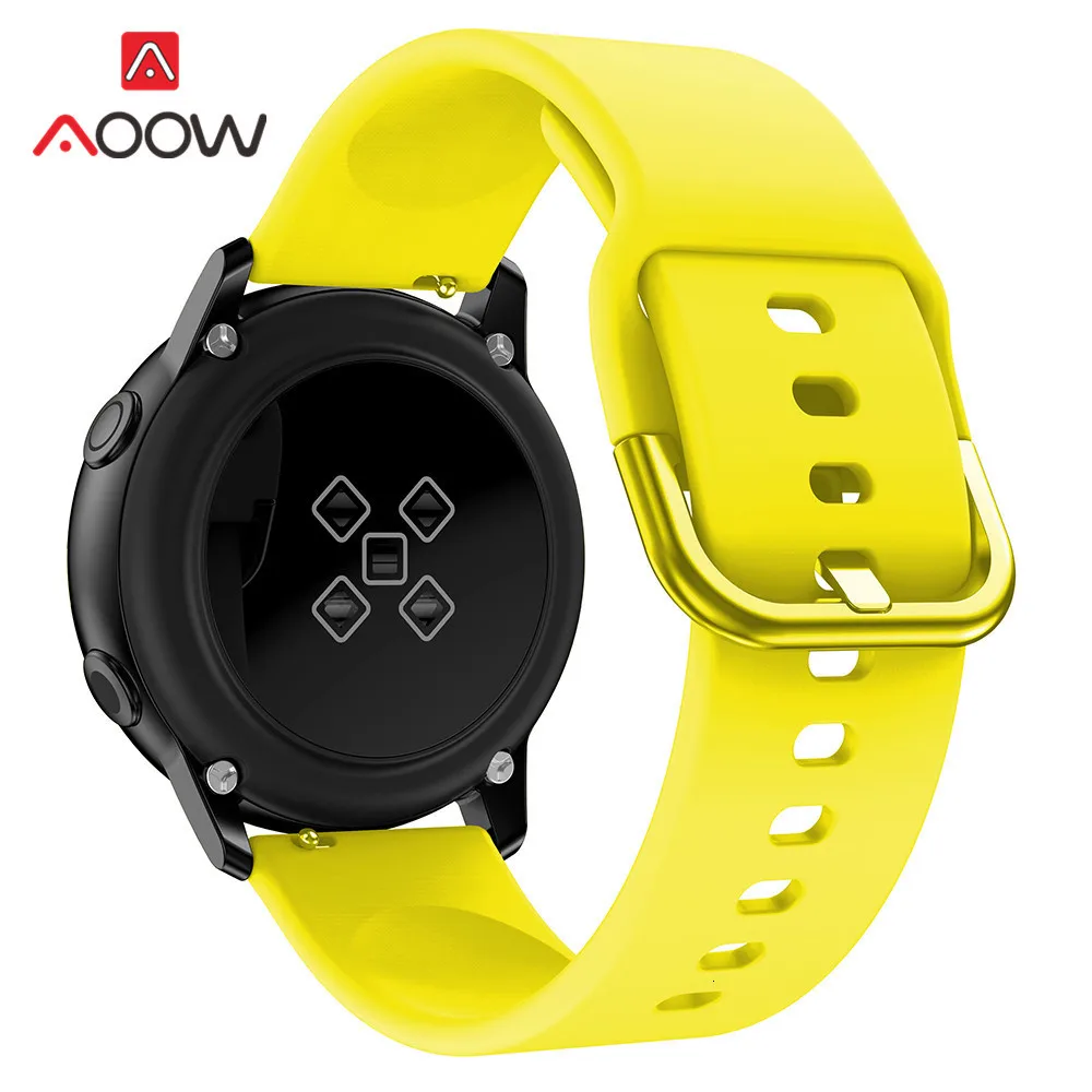 20 мм силиконовый ремешок для часов для samsung Galaxy Watch Active 42 мм Garmin Huami Amazfit bip huawei сменный Браслет