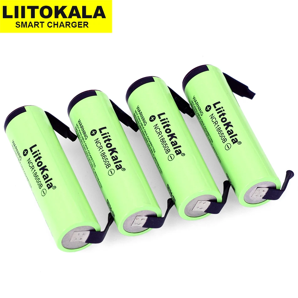 Liitokala Original NCR18650B 3.7V 3400mAh 18650 Rechargeable lithium battery+ DIY nickel batteries