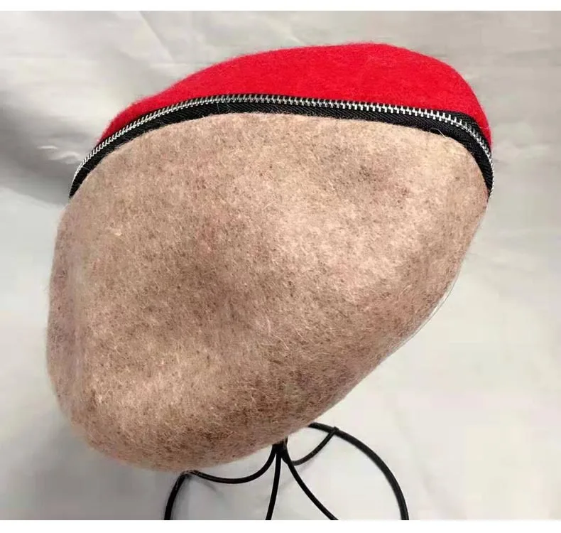 beret ladies autumn winter imitation fur warm hat wild painter cap girl hat fashion