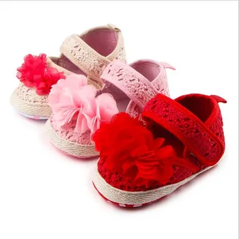 

Lovely Flowers Baby Shoes Newborn Baby Girl Shoes Infants Soft Sole First Walker Girls Princess Shoes