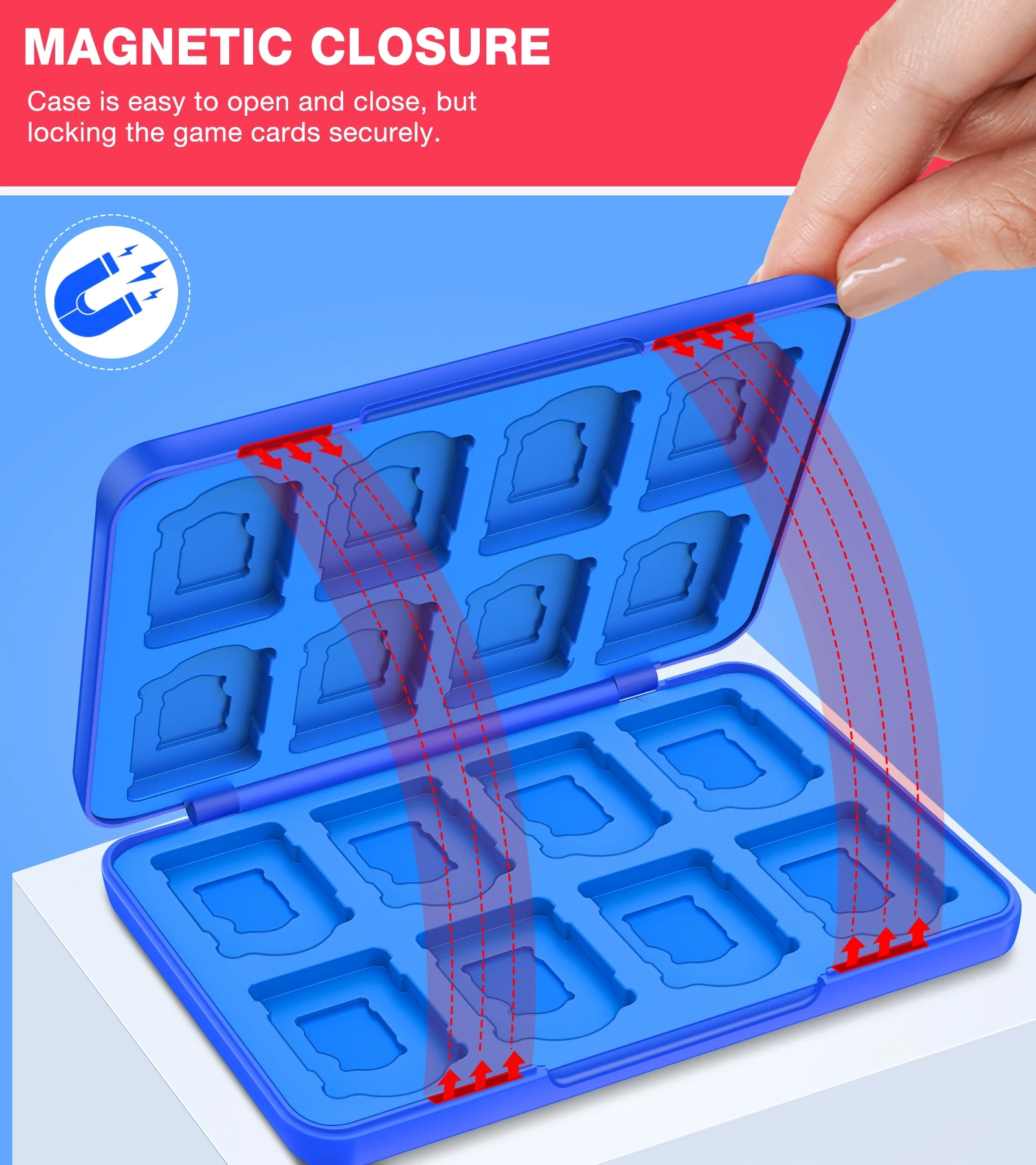 Case de Armazenamento de Cartões de Jogo para Nintendo Caixa de Armazenamento de Proteção Portátil para Interruptor Switch Oled Lite Acessórios 16 ns - Image 4