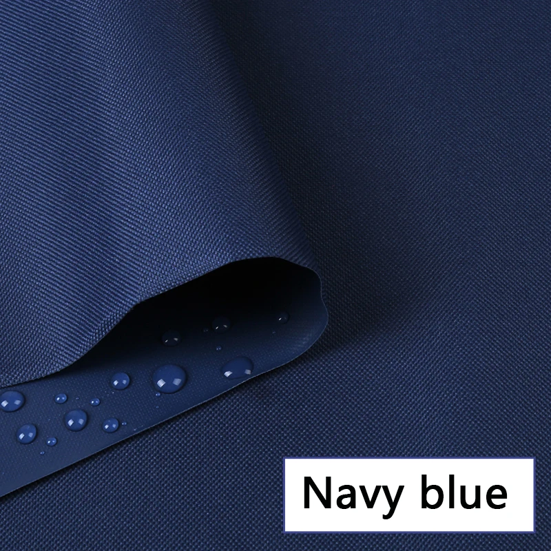 100*150 см водонепроницаемая ткань напольные мягкие Оксфорд холст полиэстер черный ПВХ палатка непромокаемый Навес ткань DIY камуфляж ткань - Цвет: Thick Navy blue