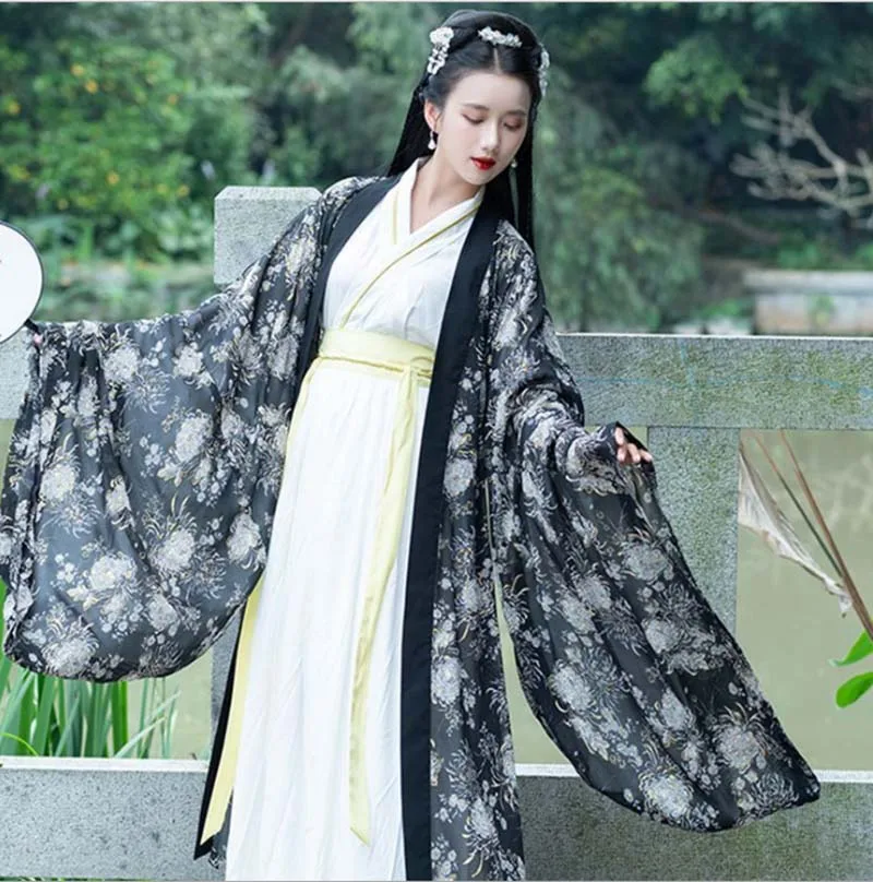 desconto|Hanfu tradicional chinês antigo feminino vintage casaco de luxo fe...