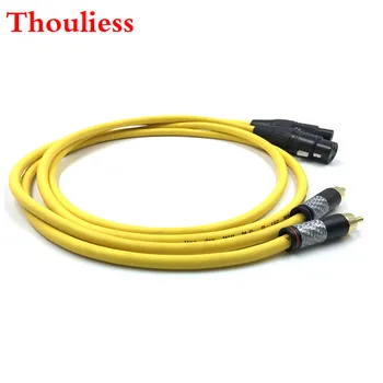 

Thouliess Pair type-4 XLR Balacned to RCA Audio Cable 2RCA Male to2XLR Female Interconnect Cable with VDH Van Den Hul 102 MK III