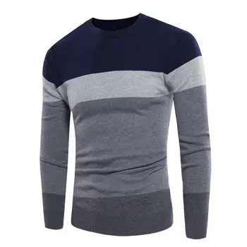 

Fashionable Design Casual Men's Sweater Autumn Winter New Wool Male Pullovers Top Quality Striped Men Slim Fit Knitting Clothing