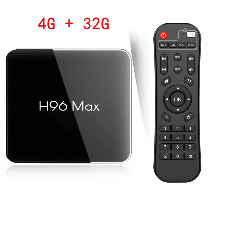 4G 32G TV BOX H96 MAX X2 Android tv Box 9,0 4 Гб 64 Гб S905X2 2,4G и 5 ГГц Wifi 1080P H.265 4K Google Store Netflix Youtube смарт-приставка H96 - Цвет: 4G 32G TV BOX