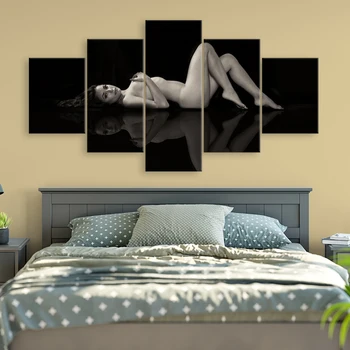 

Nude Art Sexy Body Picture Prints Dancer in Silence Modern Canvas Painting for Creative Bar Washroom Beer Bedroom Wall Art Decor