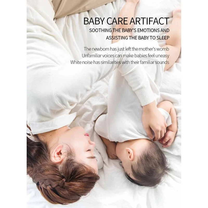 White Noise machine baby infant newborn sound Machine 10 Natural Sounds white noise for Babies Kids Home Office USB portable white noise machine