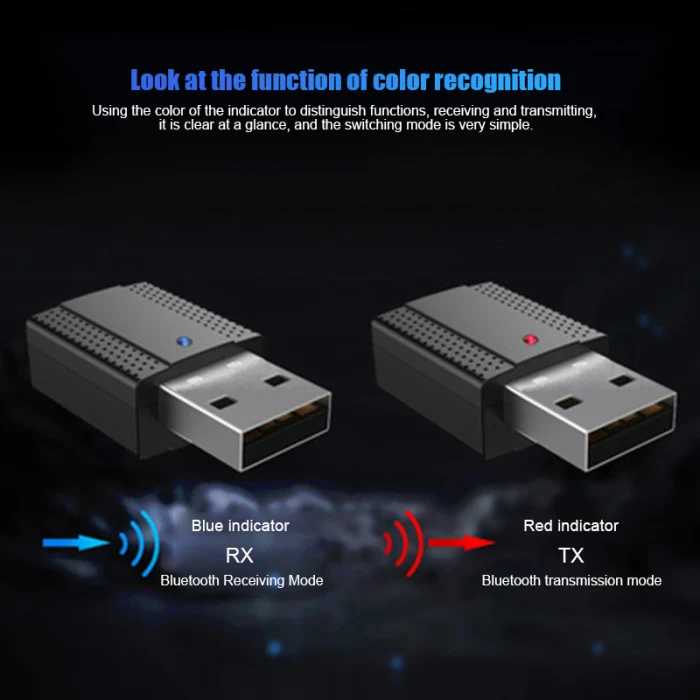 2 в 1 USB Bluetooth 5,0 адаптер мини беспроводной аудио передатчик приемник для компьютера NC99