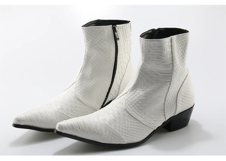 mens white dress boots