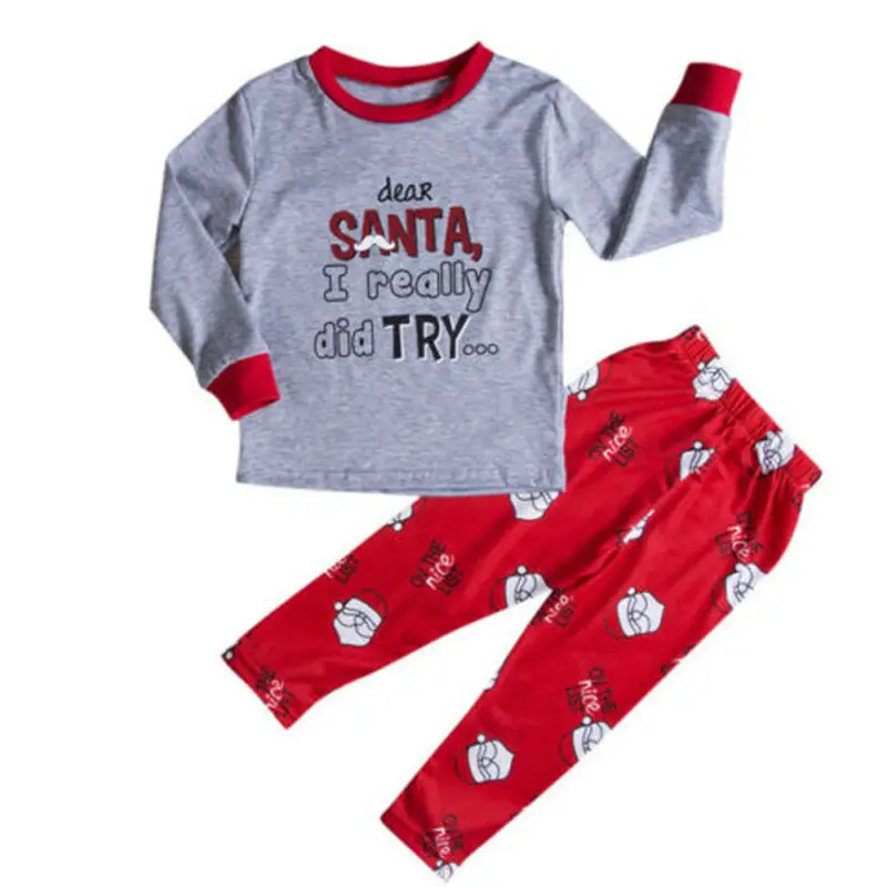 Рождественский пижамный комплект; модная зимняя одежда для всей семьи; праздничная одежда для сна для женщин и маленьких детей; одежда для сна