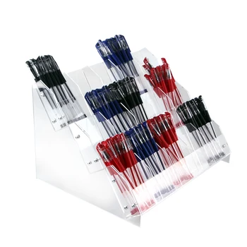 

New Clear acrylic Eyebrow Pencil Pen Holder Eyeliner Makup Brush Storage box phone cosmetics Display Stand Shelf free shipping