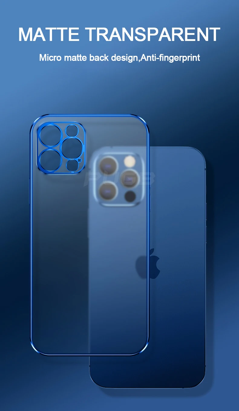 Luxury Matte Transparent Shockproof Case for iPhone 11 12 13 Pro Max Mini XR X XS 7 8 Plus SE 2 Silicone Anti Fingerprint Cover z flip3 case