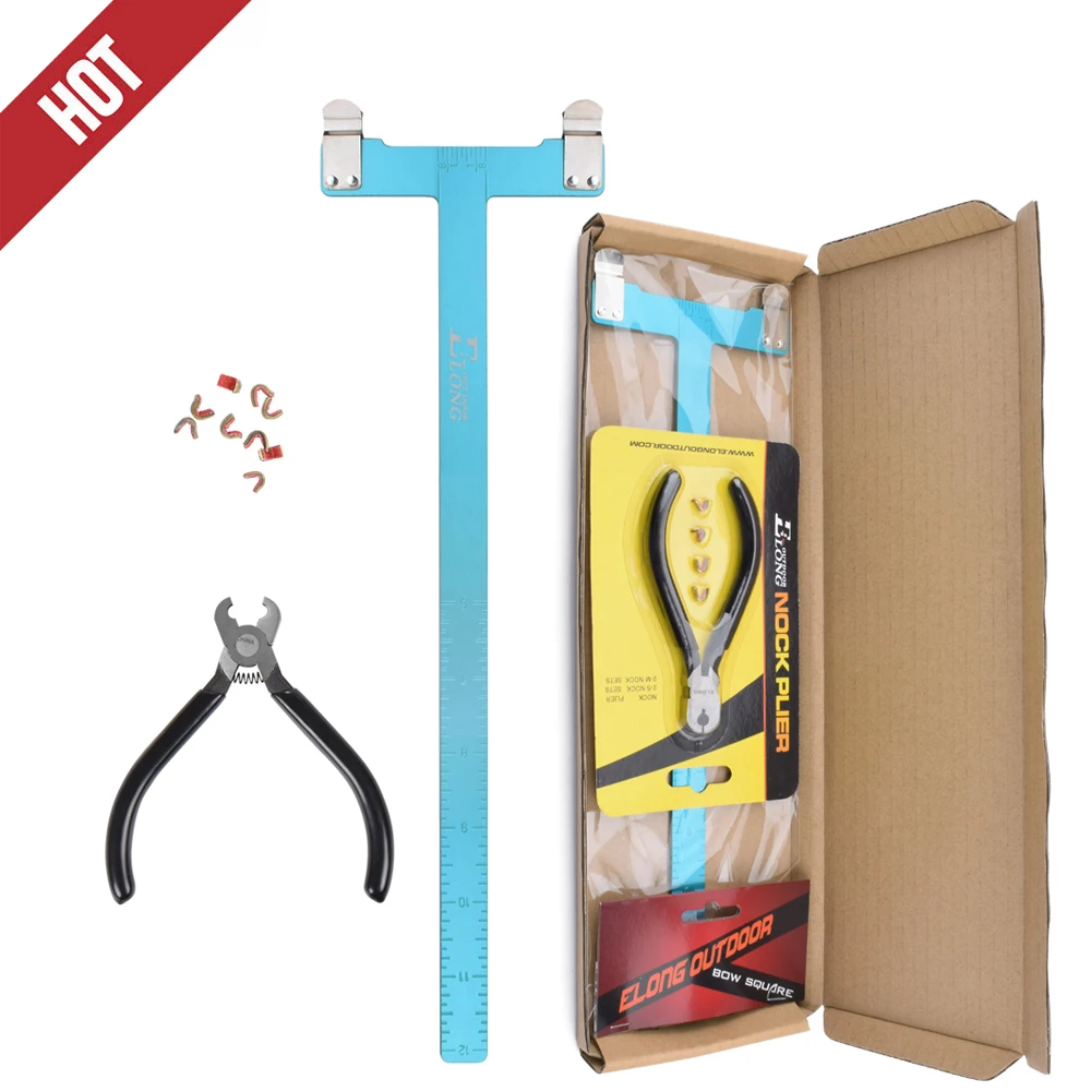 

2019 ELONG 1 SET Nocking Point Plier Turning Kit + T Square Ruler Measure Tool Accessories Recurve Bow Archery Shooting