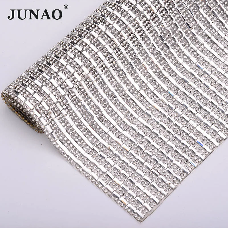 JUNAO 24x40 см прозрачный стразы горячей фиксации|Стразы| |