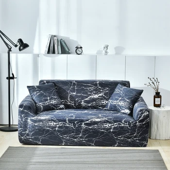 

Marble pattern Slipcovers Sofa-Towel Full-Couch-Cover Elastic Sectional Two/three/Four-seater All-Inclusive