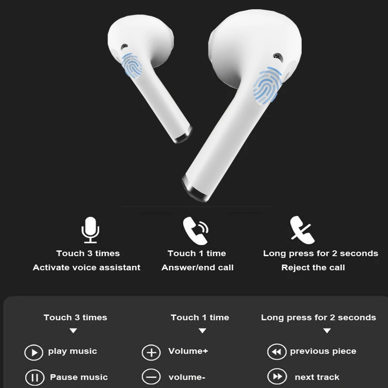 TWS Wireless Bluetooth Earphone for Iphone Earbuds Bluetooth 5 1 Headphone 9D Stereo HIFI with Microphone for Smartphone