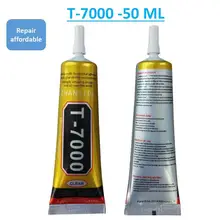 T-7000 Черный Клей бампер для мобильного телефона Наклонный экран открытый пластиковый утечки света выпуклый зазор специальный экран клей T7000