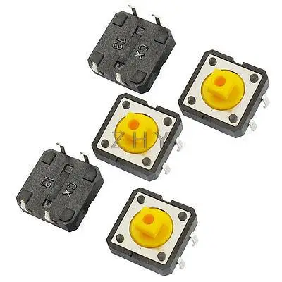 

20 Pcs 12x12x7.3mm PCB Momentary Tact Push Button Switch 4-Pin DIP